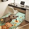 Chair Mat: Cute Bear Family Office Carpet Large Size, Home Decor, Sofa Rug, Gift for Office and Living Room
