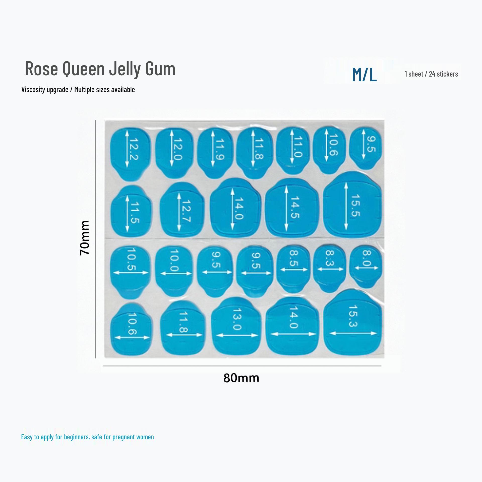 

Rose Queen Waterproof Jelly Nail Stickers – Super Strong, Double-Sided Adhesive for Hands & Feet.