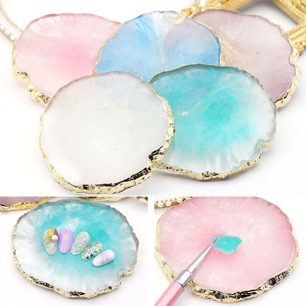 Yousheng Resin Nail Art Gel Polish Color Palette Display Board Holder Plate Manicure Tool