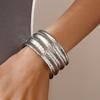 Metal Wide Open Bangle Zinc Zinc Alloy Exaggerated Bracelet Exaggerated Cuff Bangles  Gift