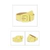 Trendy Square Clasp Belt for Women Durable PU Leather Strap Adjustable Fit Casual Formal Wear