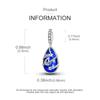 Charms Original Copper Blue Star Moon Waterdrop Glass Pendant Beads Fit Bracelet Women Jewelry Diy Gift Accessory