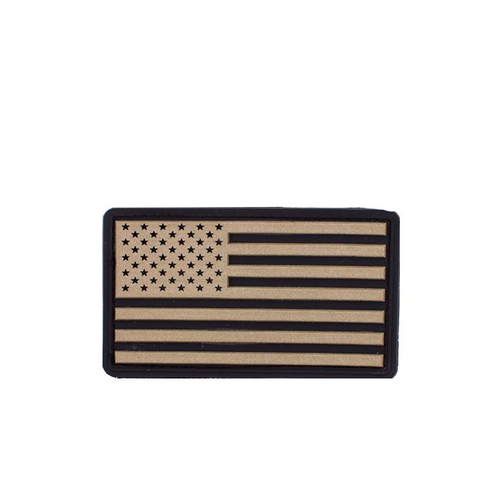 Rothco Us Flag Pvc Patch (Khaki/Black)