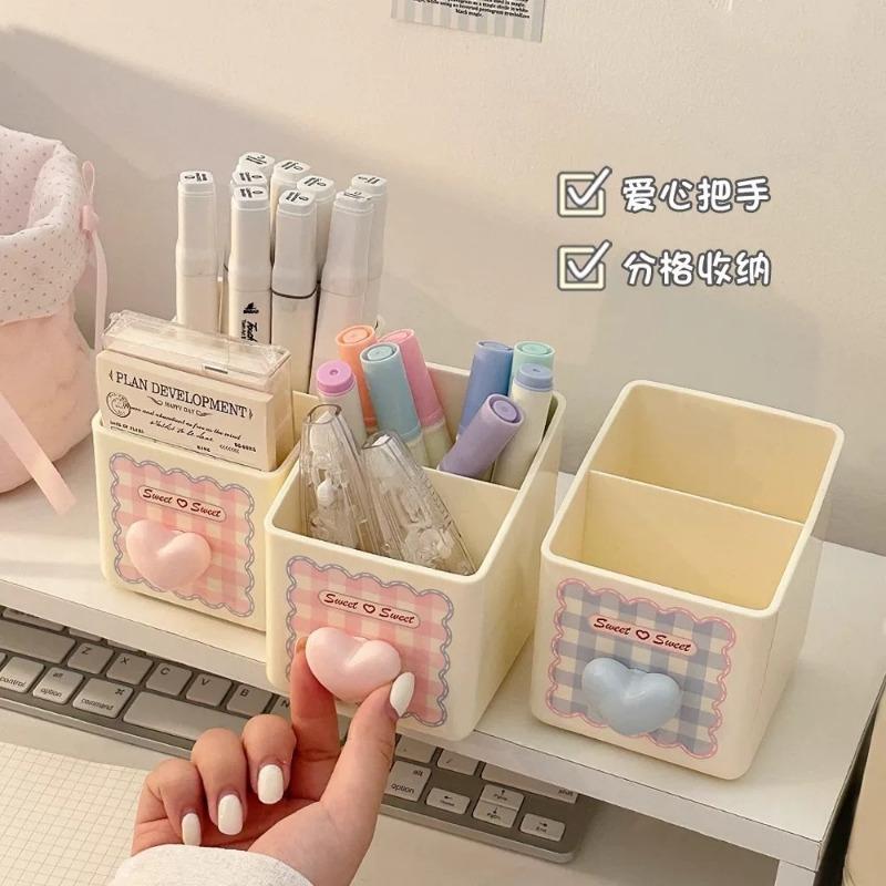 Cartoon Multifunctional Pen Holder Desktop Organizer For Students