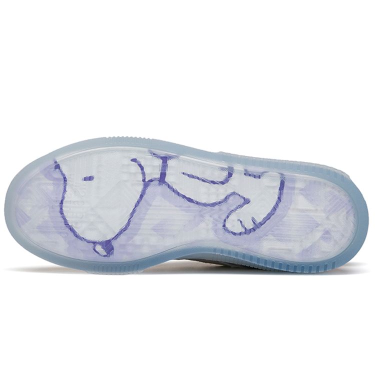 Anta Snoopy X  Jelly Sole Non-Slip Wear-Resistant Low-Top Skate Shoes Women Skate Shoes Off-White 922148030-2