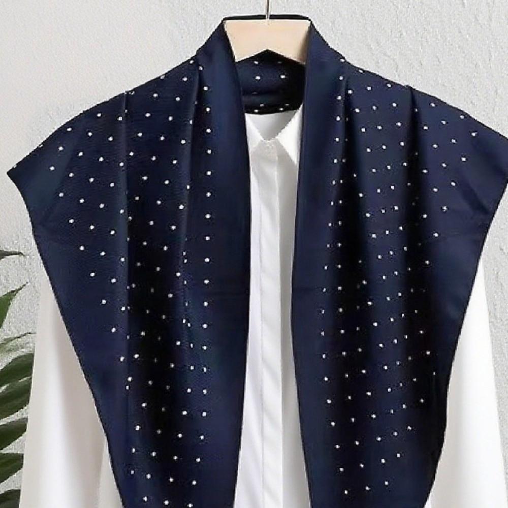 Polyester Polka Dot Head Scarf Elegent Jeans Waist Belt Fashionable Bandana Office Style