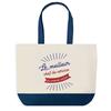 Tote Bag - PLANETEE - World's Best Service Manager - Blue Background - Cotton 40x45 Cm - No Closure