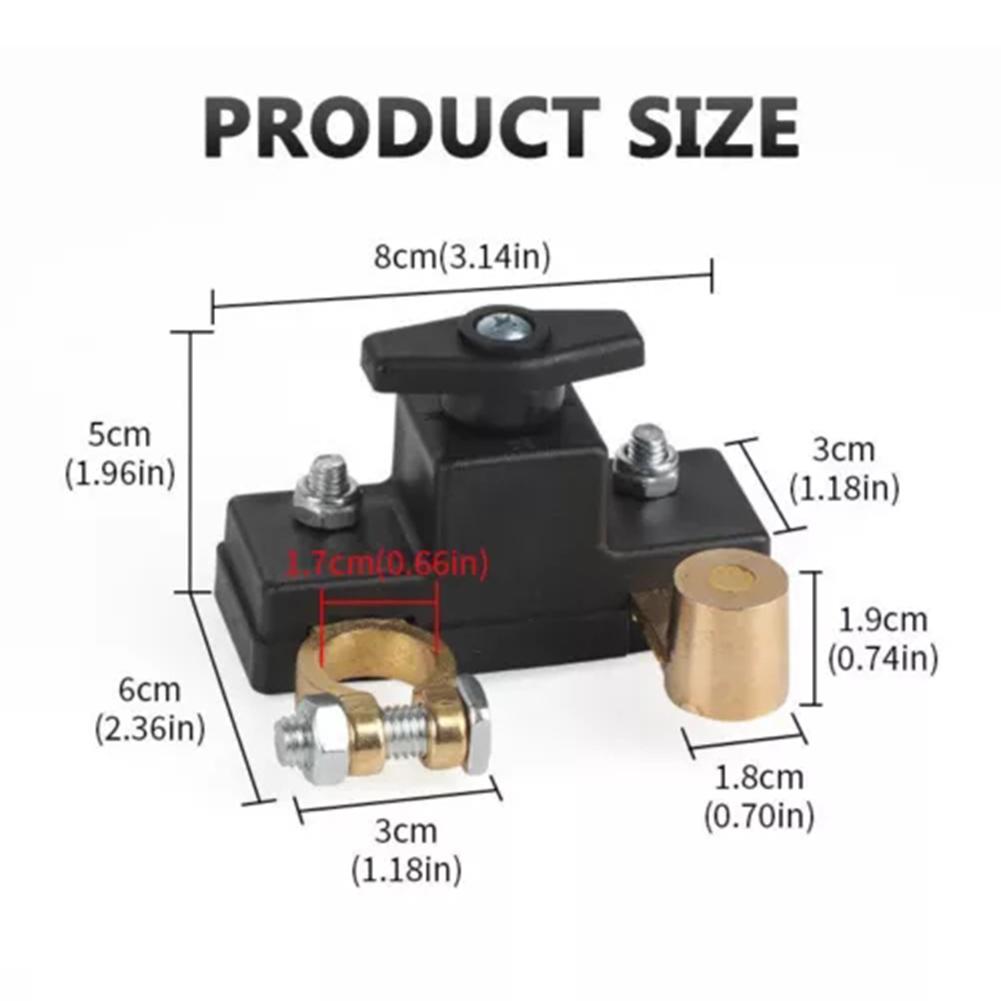 12V/24V Disconnect Battery Isolators Cut Off Kill Switch Car Marine Boat Battery Shut Off Switch For Boat Marine Car