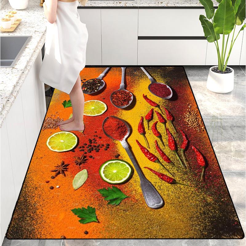 Modern Kitchen Mat Home Entrance Doormat Hallway Bedroom Living Room Decoration Floor Carpet Balcony Bathroom Long Rug