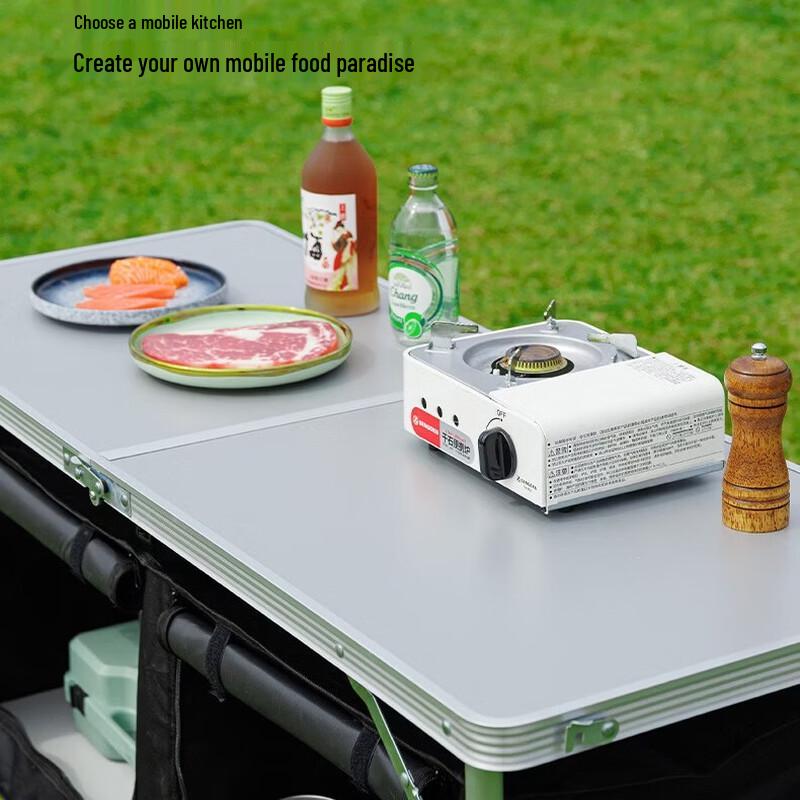 Junkaiwei Outdoor Portable Aluminum Alloy IGT Folding Table