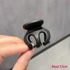 Pumpkin Hairpin Claw Clip for High Ponytails - Women's Skull Top Bun Accessory