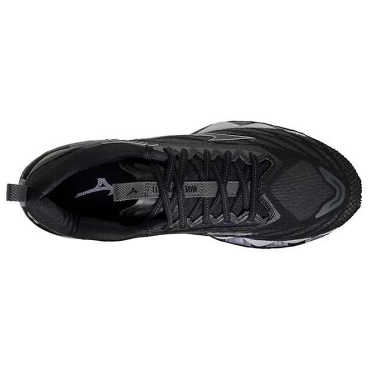 Mizuno Men's Wave Prophecy 11 Dark Gray Silver Black Running Shoes J1GC220004