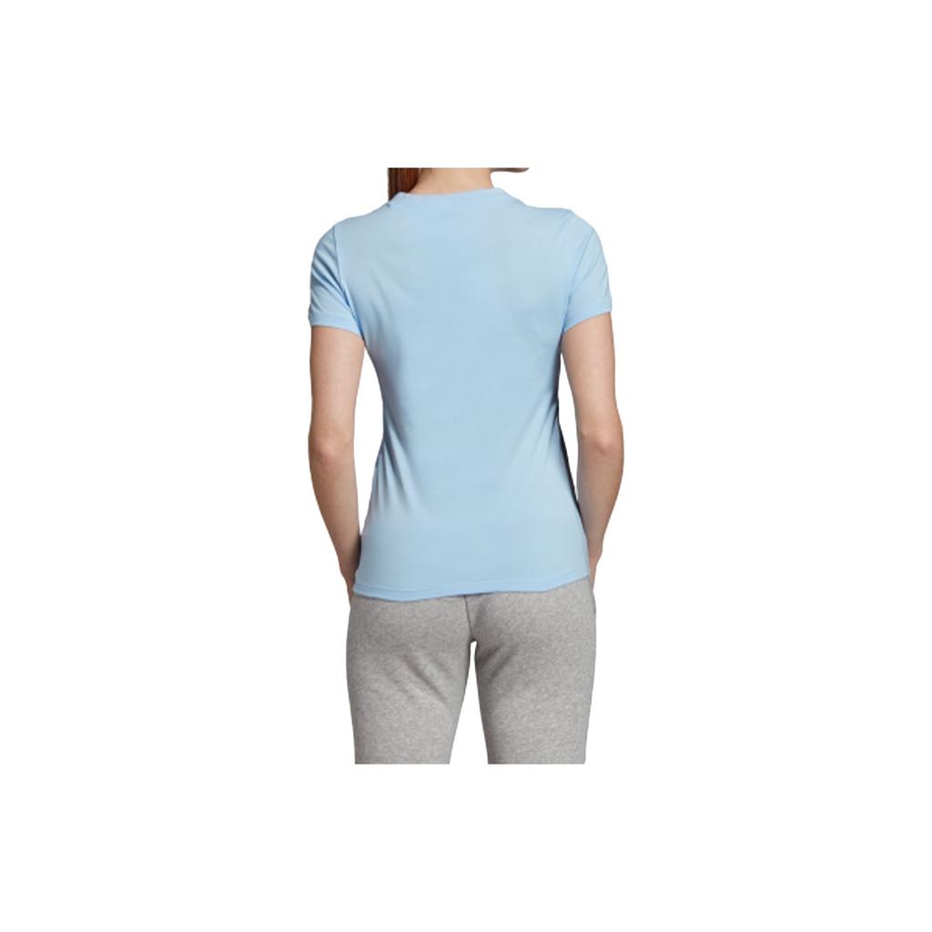adidas Sports Style Short Sleeve T-Shirt Women Tops Light-Blue EI0695