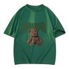 Men's Loose 100% Cotton Bear Graphic Print T-shirt Casual Short Sleeve Crew Neck Tee Men's Clothing for Outdoor