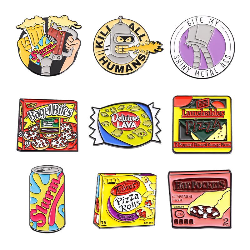 4-19pcs/set Cartoon Anime Characters Enamel Pins Custom Cute Little Monk Brooches Lapel Badges Funny Jewelry Gift for Friends