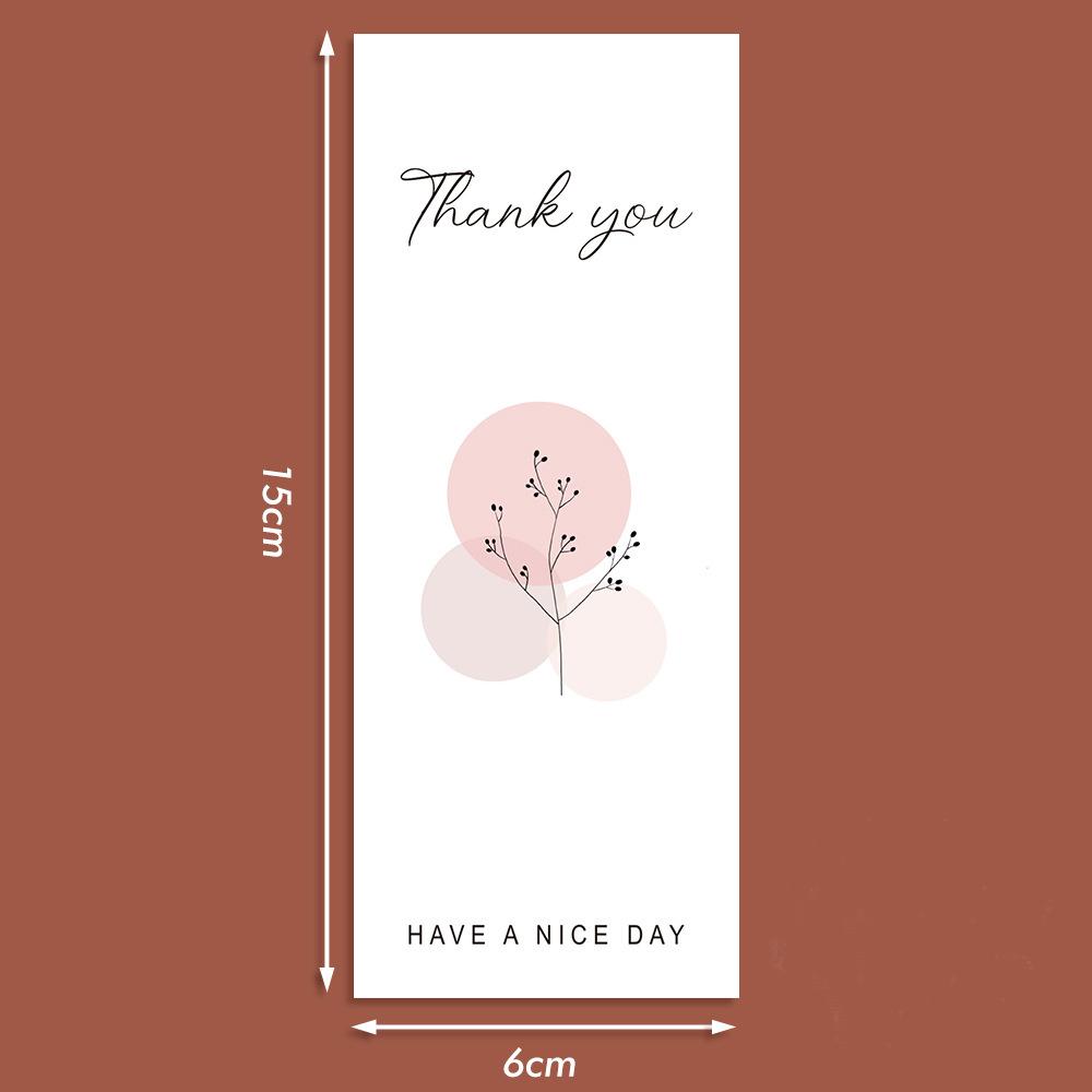 50Pcsroll Thank You Stickers Small Business Commodity Packaging Decoration Sealing Stickers Personalized Package Label
