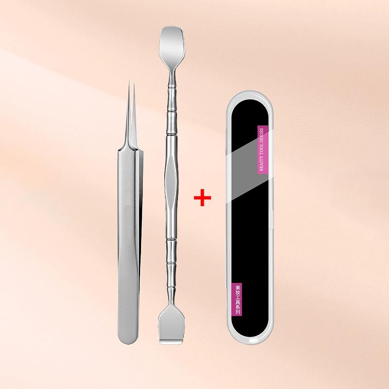 Инструмент для удаления черных точек и прыщей, игла для удаления акне, лечение комедонов и белых угрей, выдавливание прыщей, экстрактор угрей на носу и лице чёрный