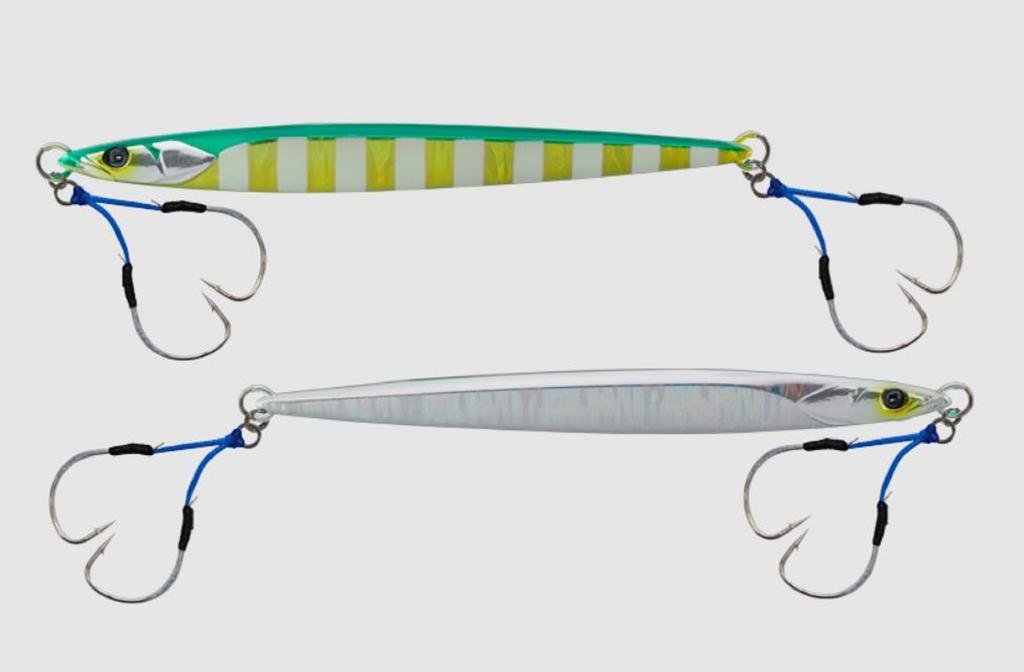 Jackall Jig metalic Bambluz Semi-lung Sakuramasu 120 grame Stripe strălucitoare (3781)