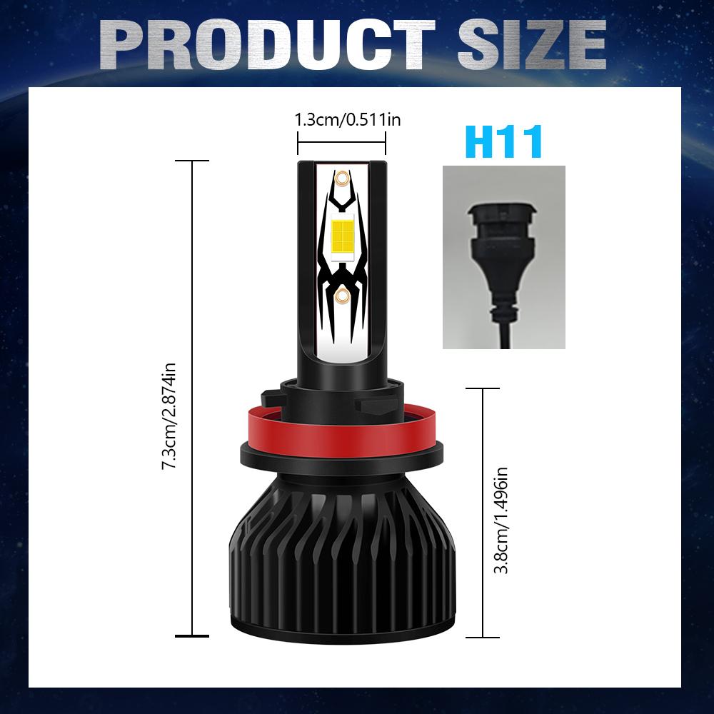 H11 TOP Best LED Auto Bulbs Canbus Led Headlight CSP 3570 Chips 6000K Car Headlight High Power 150W 12V Bulbs