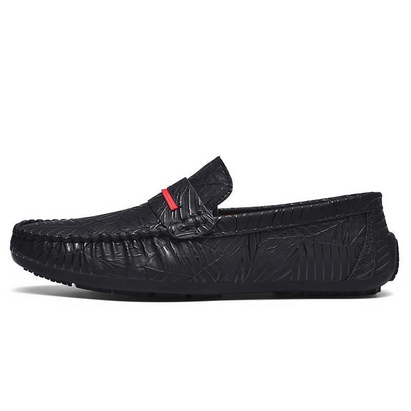 PU Leather Men's Summer Shoes New Driving Flats Casual Style Men's Loafers Fashion Trendy Slip on Footwear Outdoor Lazy Shoes