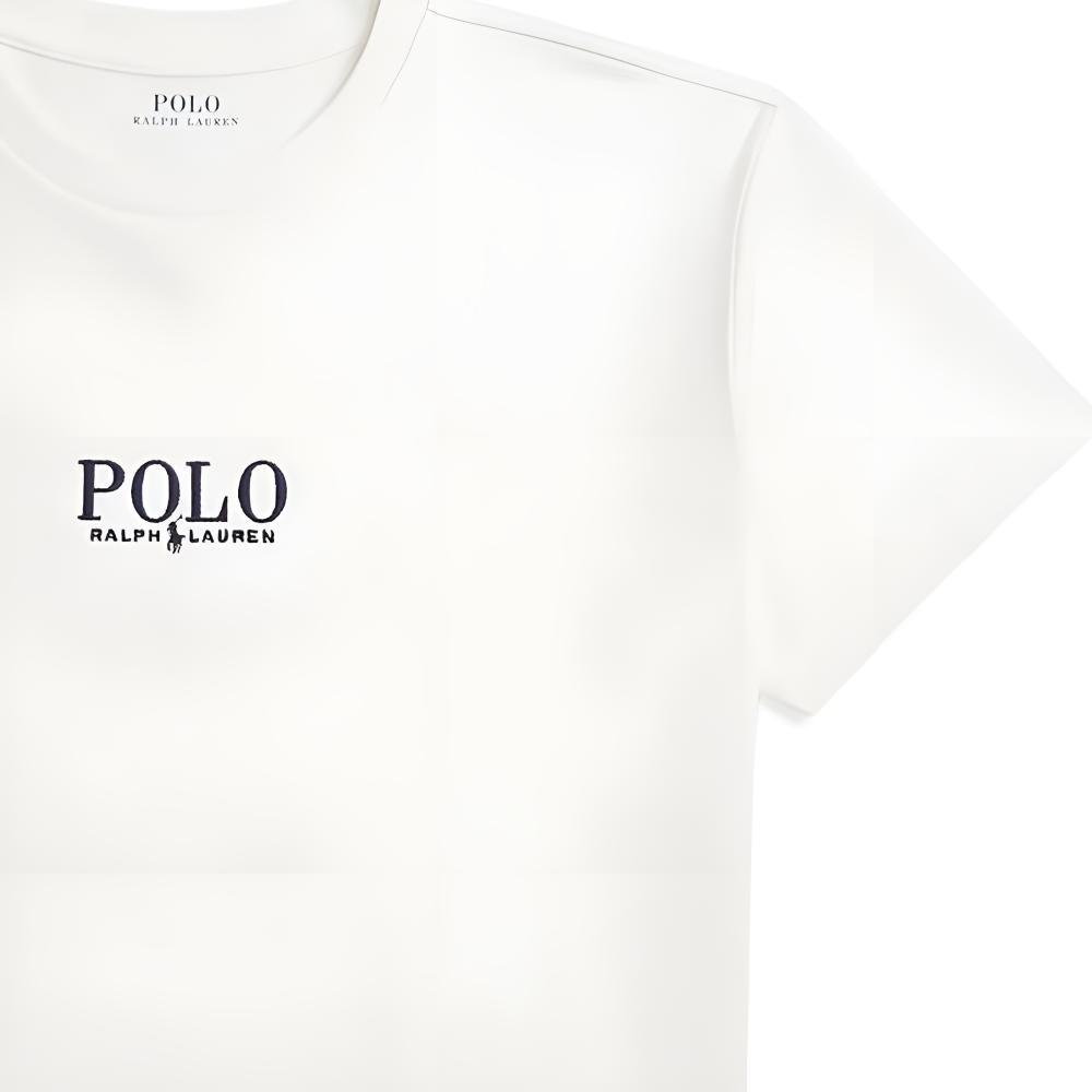 Polo Ralph Lauren T-Shirt Ss25 Solid Color Round Neck Letter Logo Short Sleeve Kids tops White CWPOTSHY8021040-100