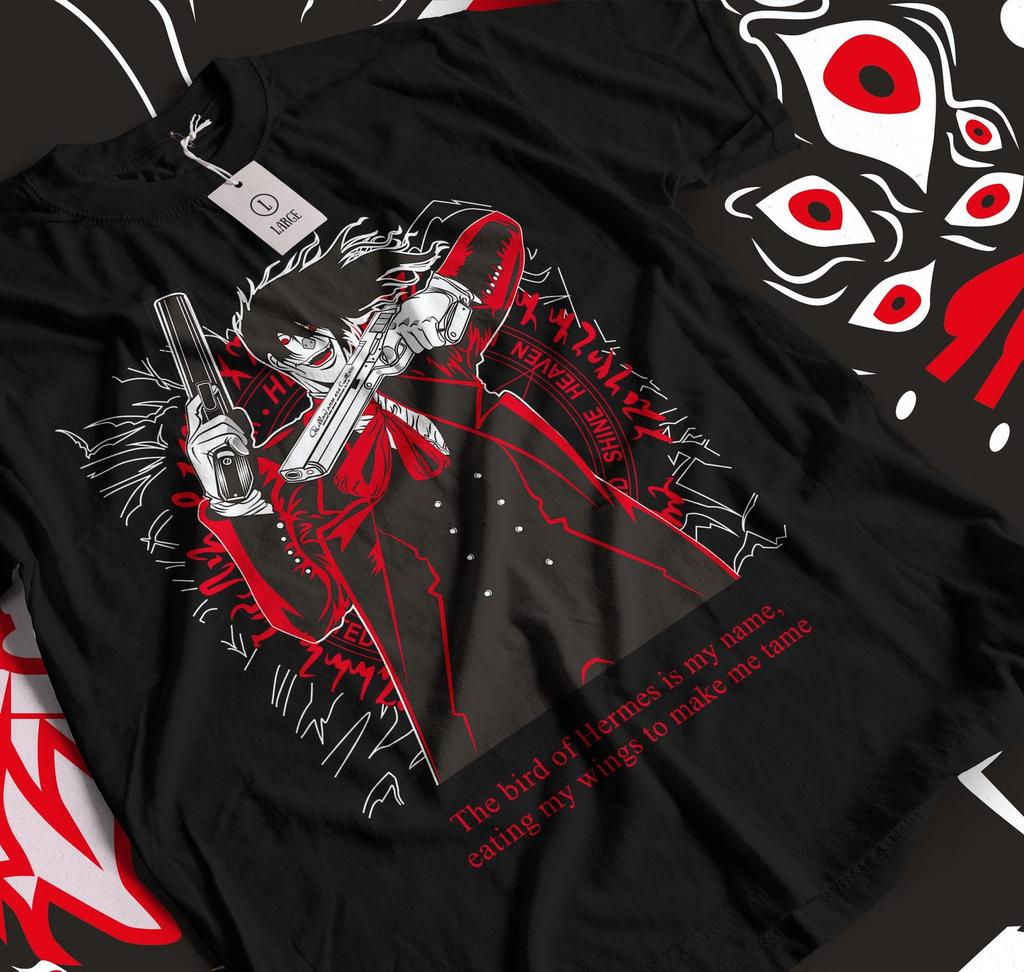 Ultimate Vampire Shirt, Vampire Hoodie, Anime Hellsing Shirt, Alucard Hellsing Hoodie, Hellsing Shirt, Pentagram Hoodie, Hellsing Tee