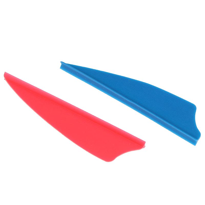 30Pcs/Bag 2" Rubber Vanes Archery Arrow Feather Fletching Shield Diy Tool