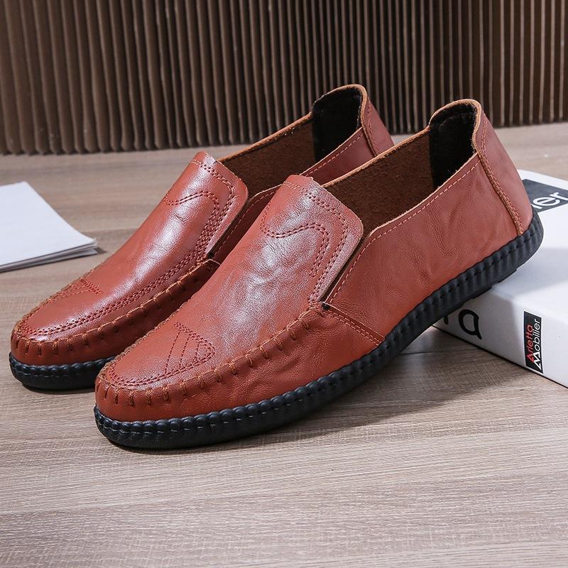 Business Leather Shoes Formal Leather Casual Shoes Sneakers Men Low Sleeve Slip-on Men Shoes Fashion Trend Men Leather Shoes