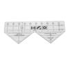 90 Degree Sewing Ruler Acrylic Triangular Hand 10in Sewing Cutting Double Strip Ruler for Garment