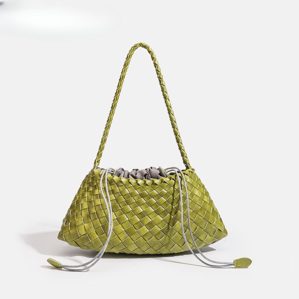 Borsa alla moda tessuta a mano, Cesto per verdura da portare a mano, Borsa a tracolla, Borsa quadrata piccola unica e di tendenza