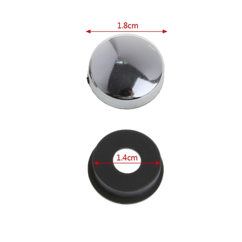 5 Set ABS Chrome License Plate Frame Screw Nut Caps+Bolt Cover Set For Car Truck