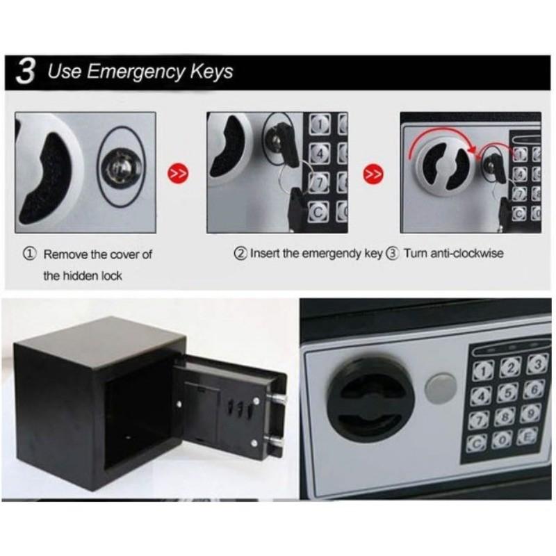Small Digital Deposit Box Home Office Storage Security Secret Cabinet