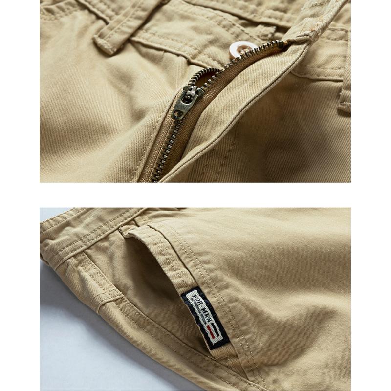 Summer Men's Vintage American Work Shorts Peplum Pants