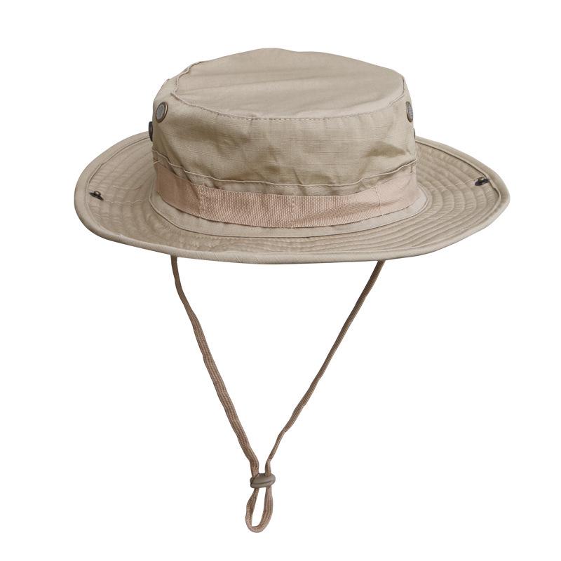 Men's Camouflage Bucket Hat Set: Multifunctional, Breathable, Sun-Protective Fishing Hat with Round Brim.