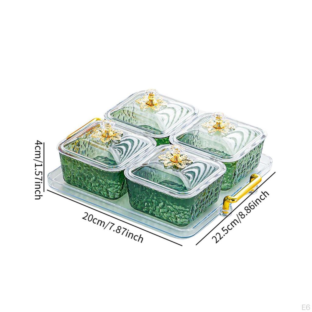 Dried Fruit Plate Cookie Jar Multifunctional Decorative Candy Bowl Spice Jars for Countertop Dining