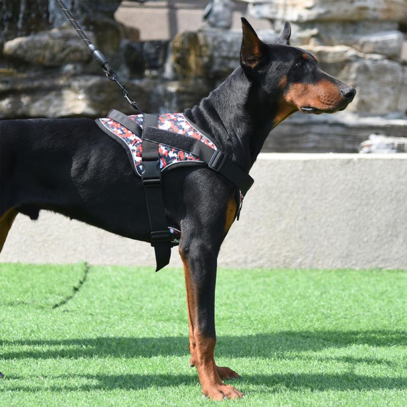 K9 Large Dog Training Harness Reflective Vest Harness Pet Traction Rope For Medium Large Dogs