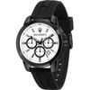 Successo White Black Silicone/Rubber Gents Quartz Chronograph R8871621010