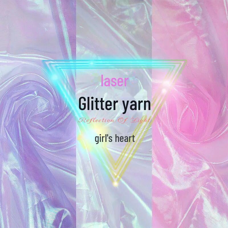 Buntes Fantasy-Laser-Gaze-Gewebe für Aisha Prinzessinnenkleider und Bühnenkostüme