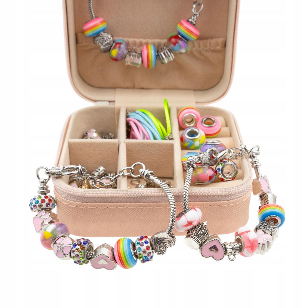Diy Jewelry Making Kit Beads Pendants Gift Box