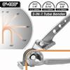 Premium 3-in-1 Pipe Bender, Metric & Imperial Dual Specifications Available, Heavy Duty Manual Copper Aluminum Tube Bending Tool for Refrigeration