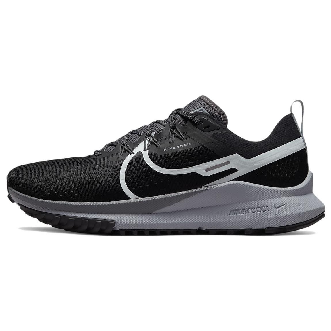 Nike React Pegasus Trail 4 Men Black Dark Grey Wolf Grey Aura DJ6158-001 EU 43