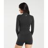 Gymshark Veste zippée mi-longue Vital Seamless 2.0 Noir chiné B5a9q Bbf3