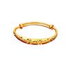 Luxury Starburst Sand Gold Bracelet - Push-Pull Design, High-End Imitation Gold Jewelry