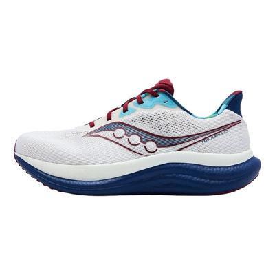 SAUCONY Triumph 23 Tênis de Corrida Versátil Confortável Unissex Branco Azul S31023-560