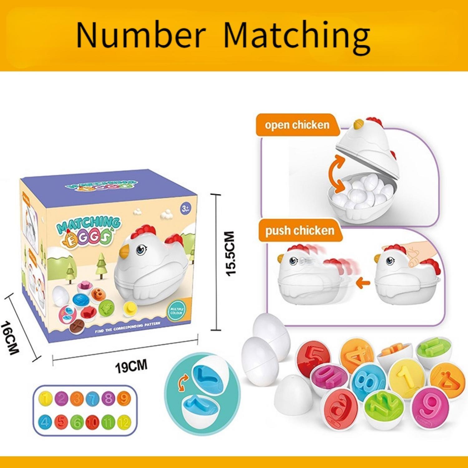 

Игра с подбором цветов, сортировщик фигур с 6 игрушечными яйцами, сенсорные игрушки для развития мелкой моторики, развивающие игрушки Монтессори. Пасхальные подарки для 3, 4, 5, 6 девочек и мальчиков.