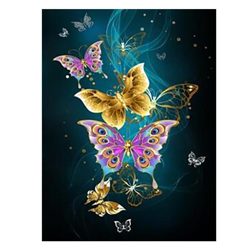 5D Full Drill Diamond Painting Butterfly DIY Cross Stitch Kits Art Wall Decor CN 5D Full Drill Diamond Painting Butterfly DIY Cross Stitch Kits Art Wall Decor CN