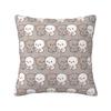 Custom Peach And Goma Eating Salad Modern Throw Pillow Cover Bedroom Decoration Car Cushion