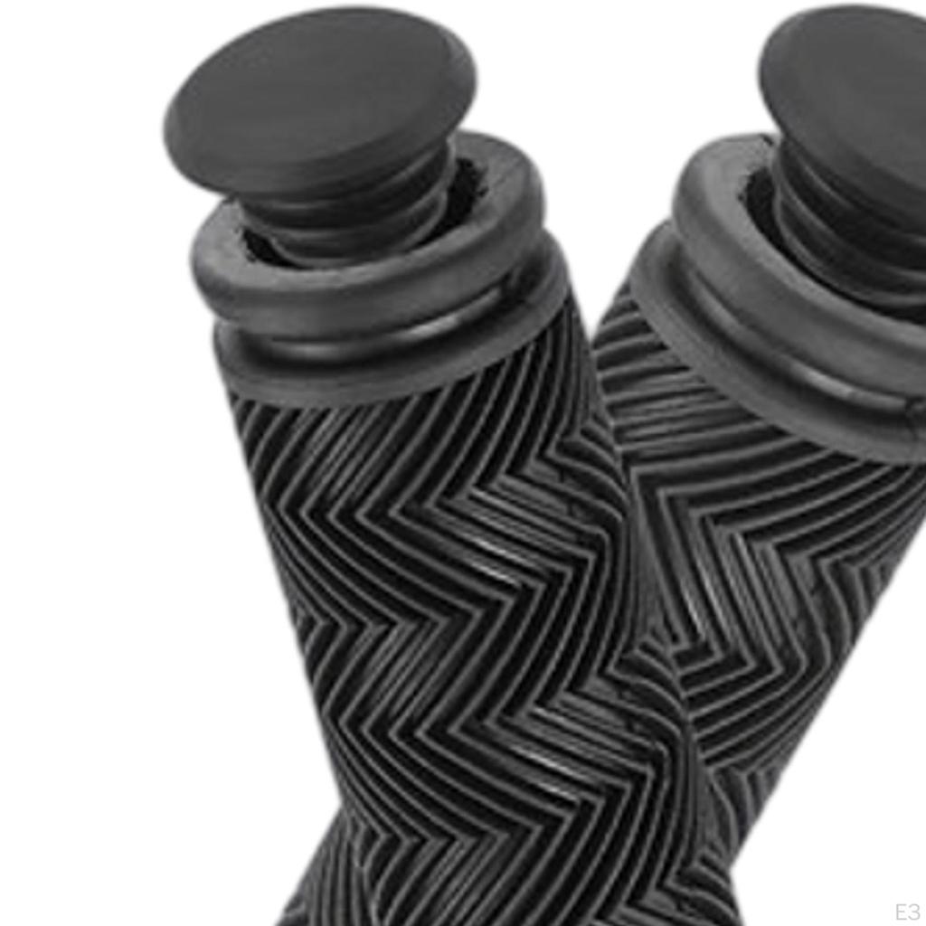 2 Pack Bicycle Handlebar Grips Anti-Slip for Road Mountain Bikes Outdoor Riding Accessories