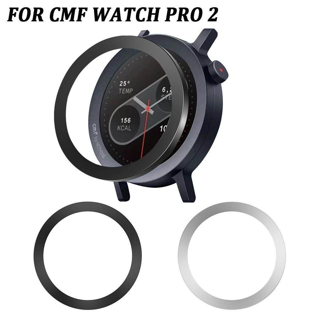 Schutz-Uhrenlünettenring PC-Bildschirmschutz für CMF Watch Pro 2 Smartwatch Zubehör
