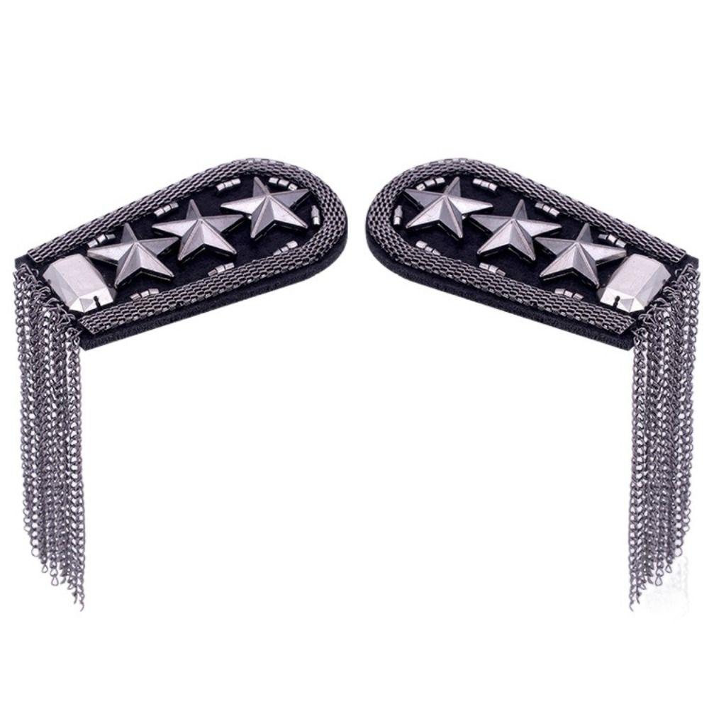 Punk Tassel Chain Shoulder Board Epaulet Epaulette Exquisite Fringe Shoulder Mark Cosplay